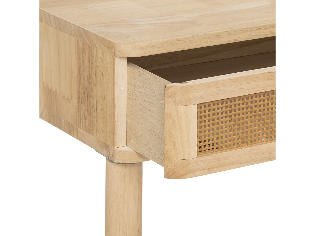 Coiffeuse et Tabouret en bois avec Miroir pour chambre d'enfant