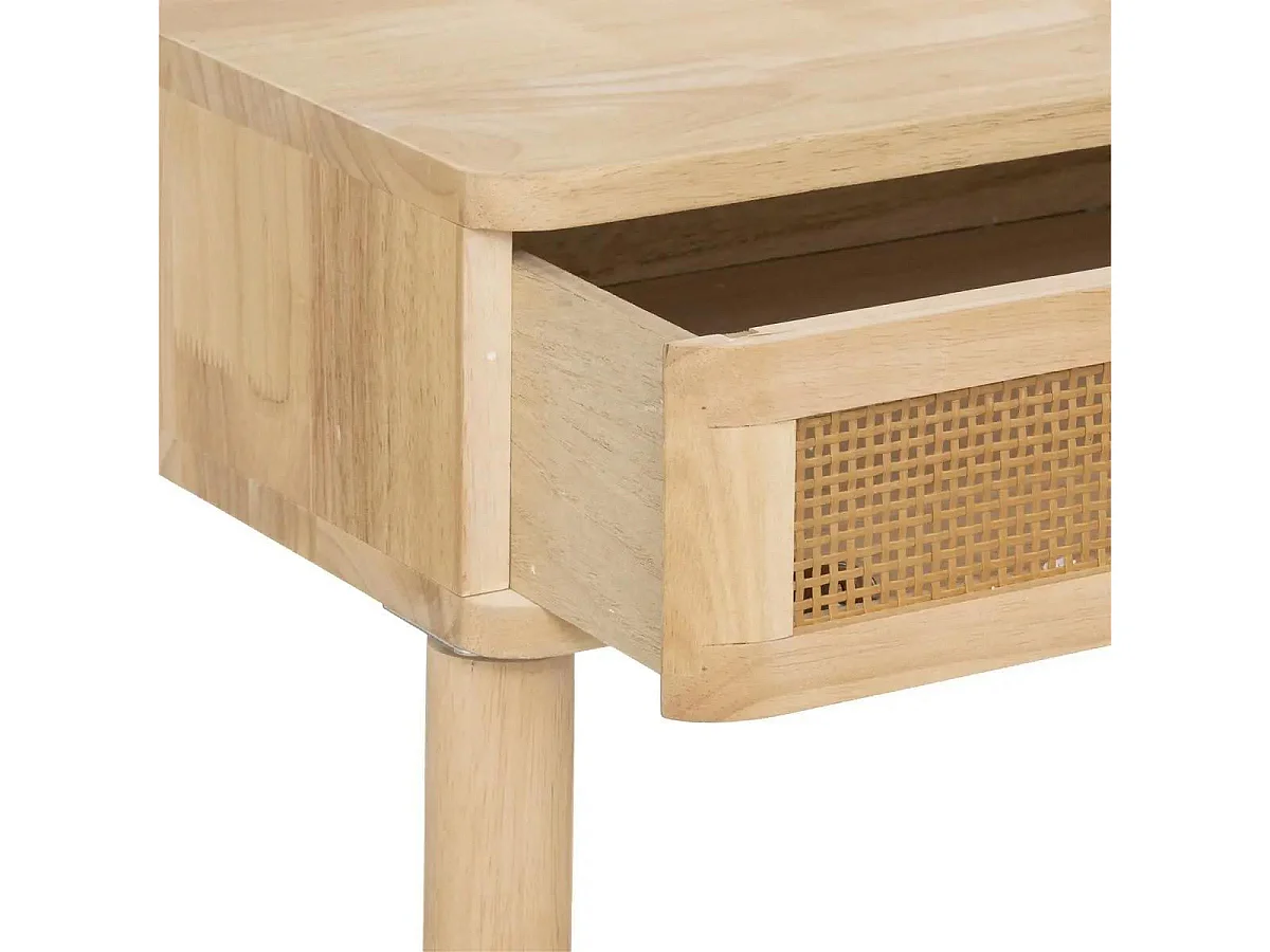 Coiffeuse et Tabouret en bois avec Miroir pour chambre d'enfant