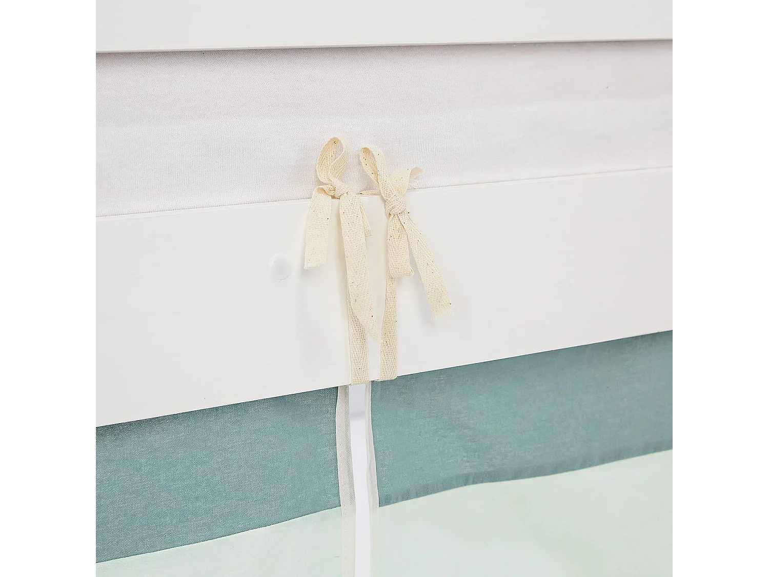 Hochbett 207,5x110x99,5 cm Weiß Grün