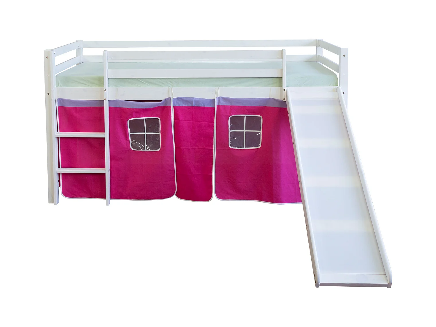 Hochbett 90x200 cm Rosa