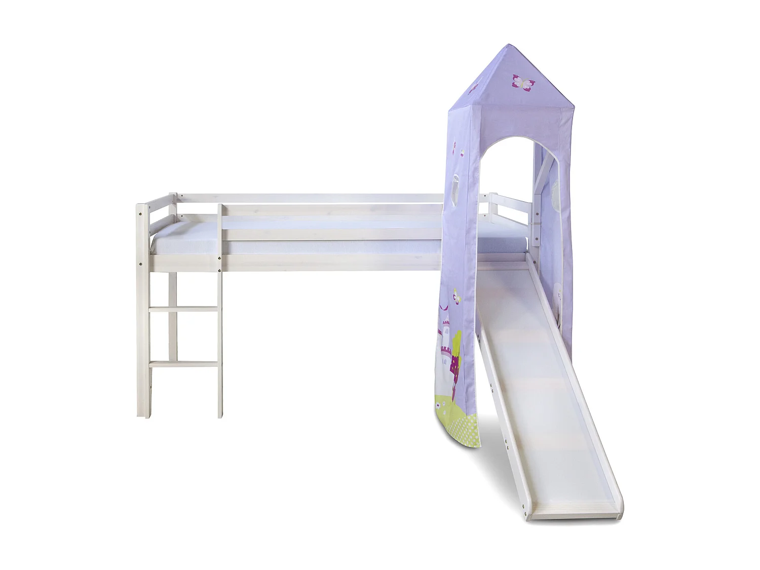 Lit mezzanine 90x200 cm Bois de pin