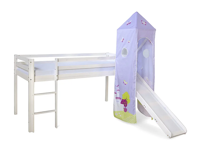 Lit mezzanine 90x200 cm Bois de pin