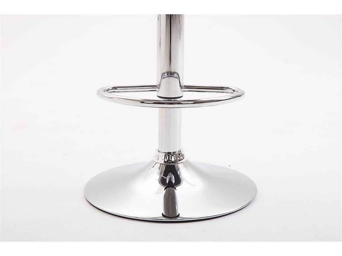 Tabouret de bar x1 métal argentée 39 x 43 x 82 cm 10_0005007