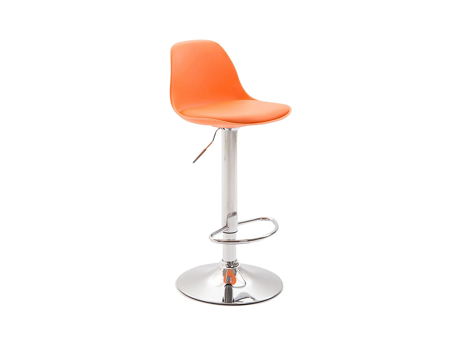 Tabouret de bar x1 métal argentée 39 x 43 x 82 cm 10_0005007