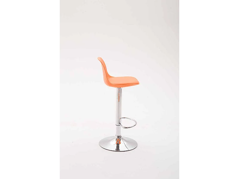 Tabouret de bar x1 métal argentée 39 x 43 x 82 cm 10_0005007