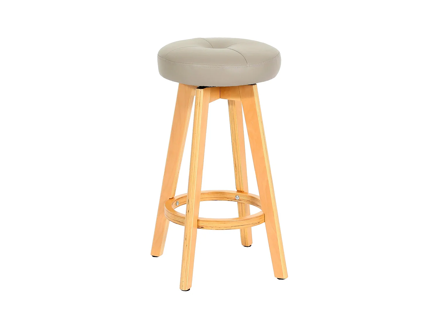 Tabouret de bar x1 cuir marron 46 x 15 x 60 cm 04_0008596