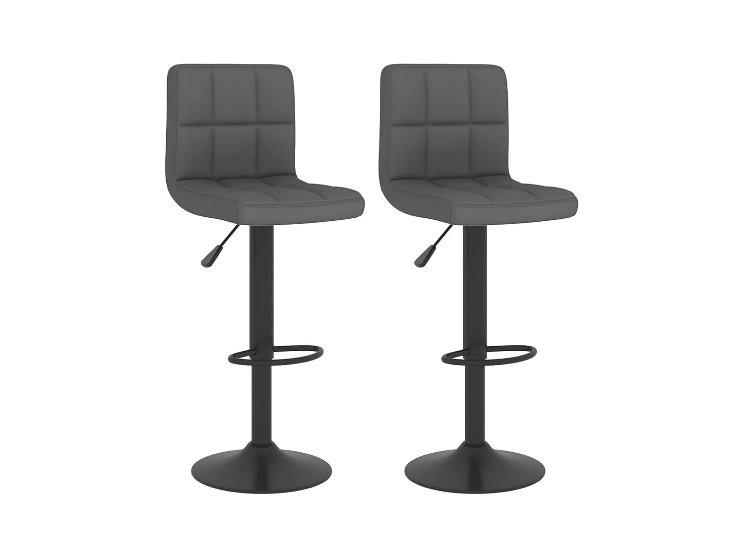 Lot de 2 tabourets grise 40 x 47 x 111 cm DEC029705