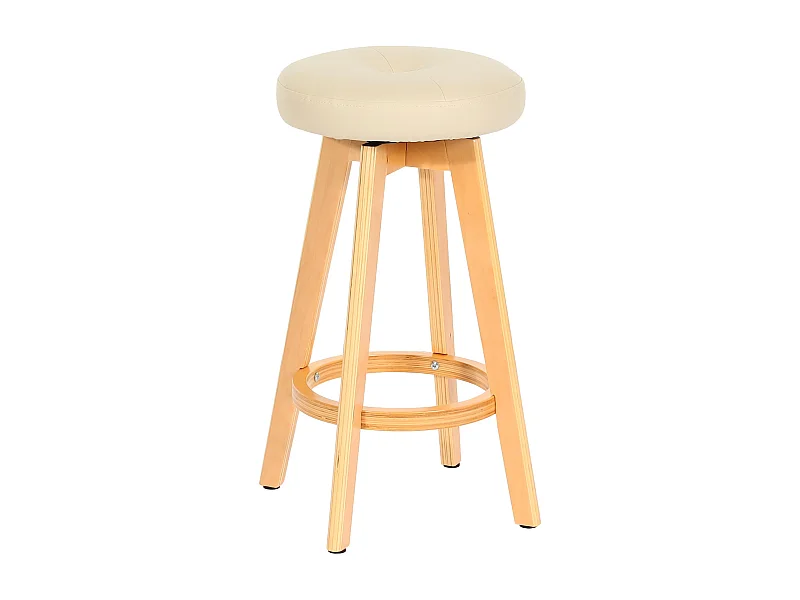 Tabouret de bar x1 bois marron 46 x 15 x 60 cm 04_0008594