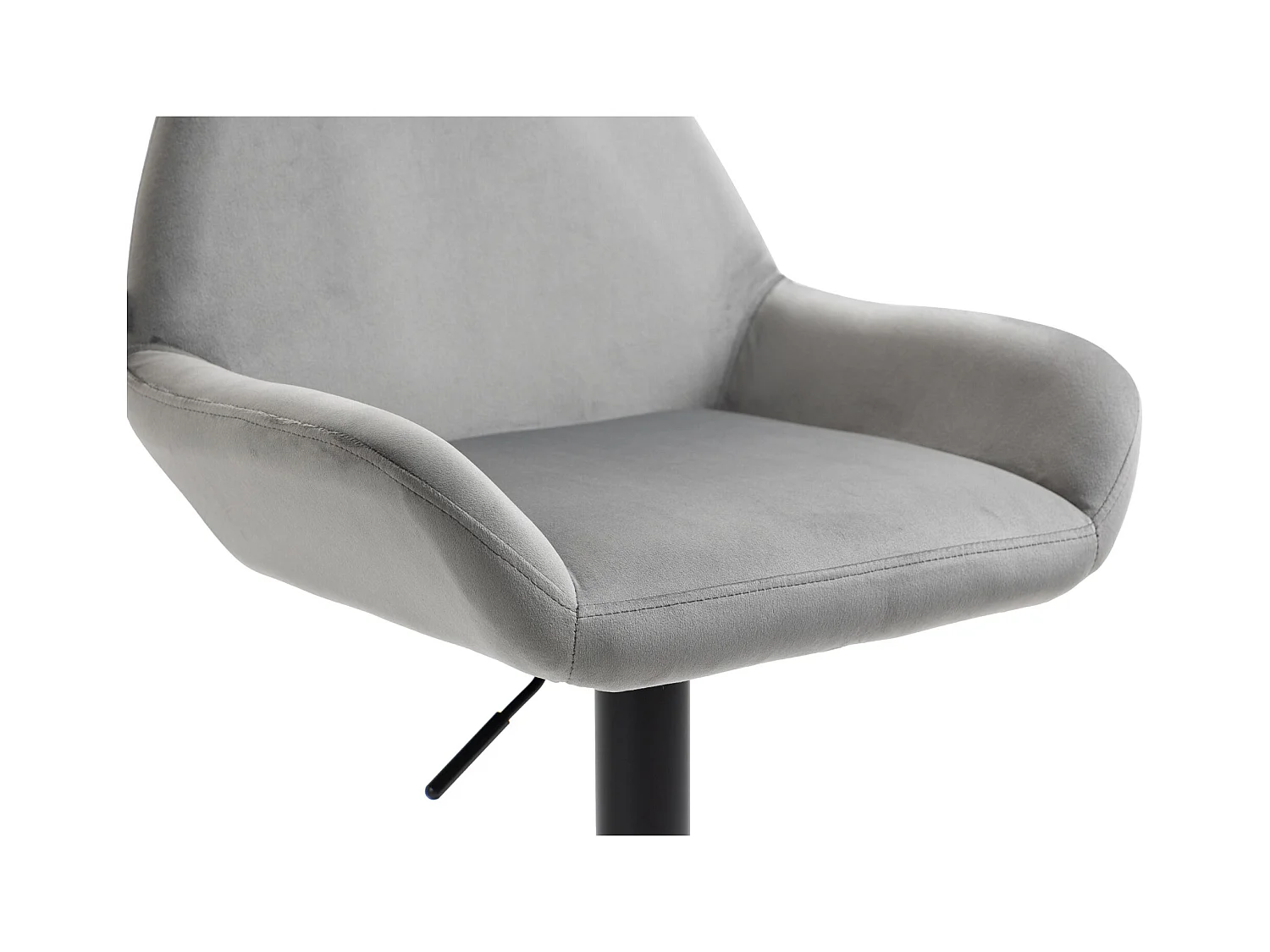 Tabouret de bar en métal grise 51 x 52 x 109 cm TDB10420