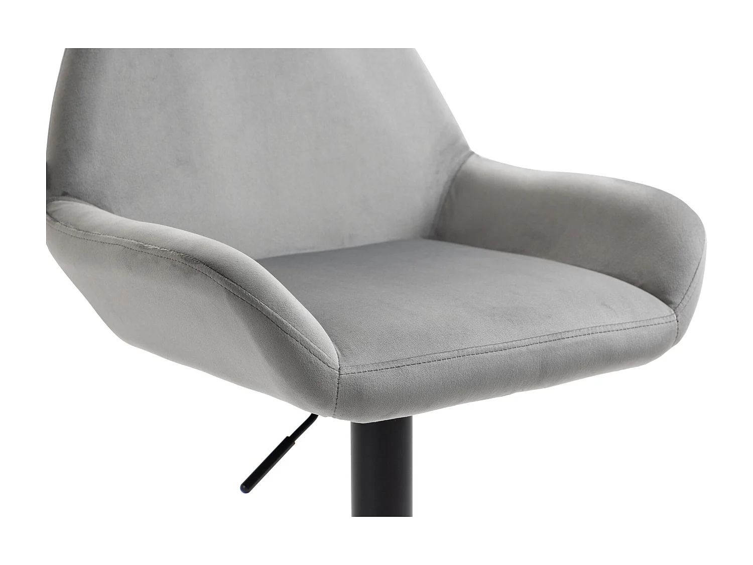 Tabouret de bar en métal grise 51 x 52 x 109 cm TDB10420