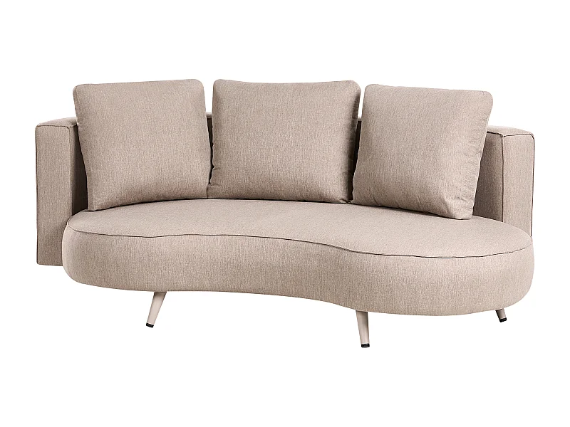 Canapé de jardin 3 places PARORI Côté droit Beige