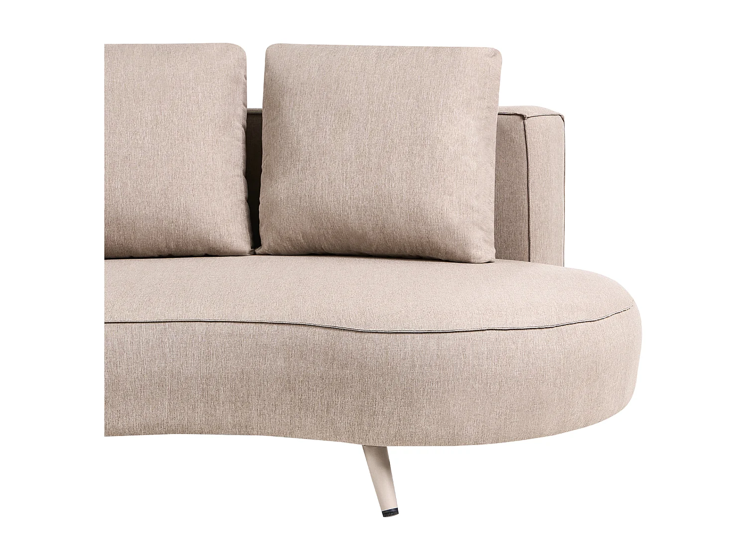 Canapé de jardin 3 places PARORI Côté droit Beige