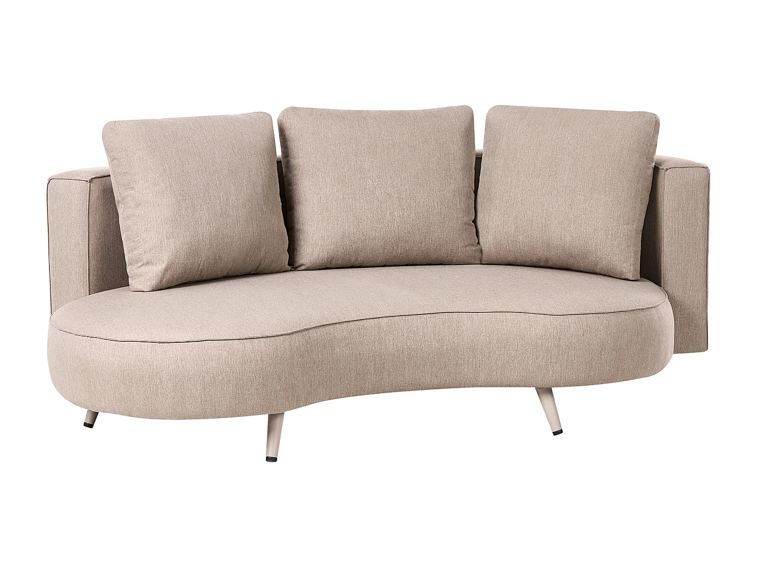 Canapé de jardin 3 places PARORI Côté droite Beige