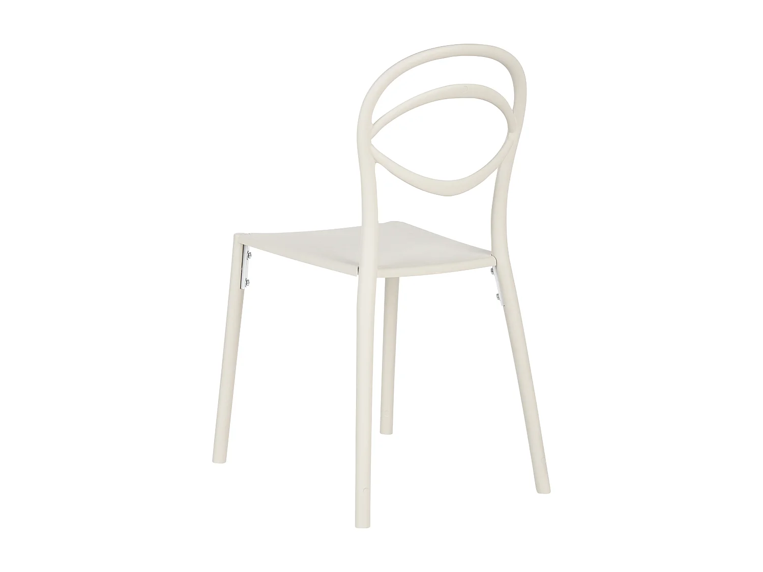 Lot de 4 chaises de jardin COVOLO Blanc cassé