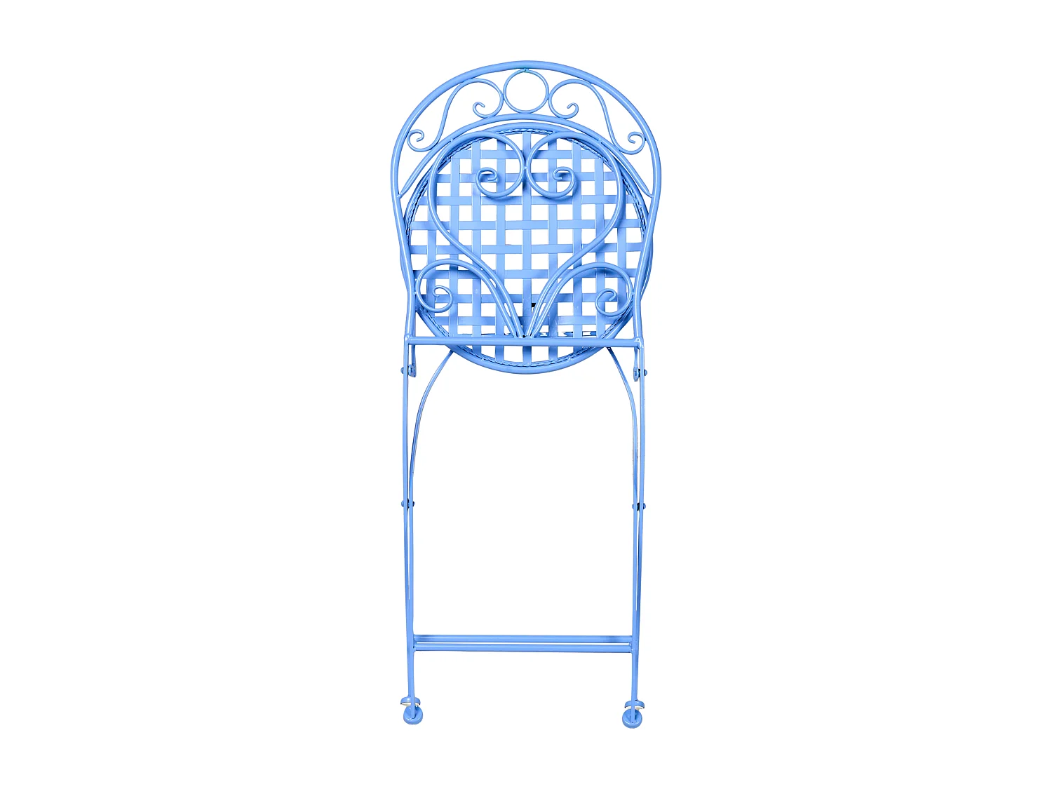 Lot de 2 chaises de jardin ALBINIA Métal Bleu