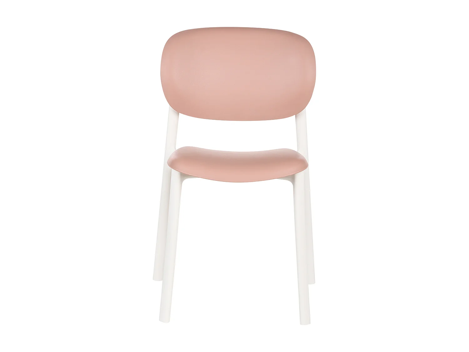 Lot de 4 chaises de jardin MUSANO Rose pastel
