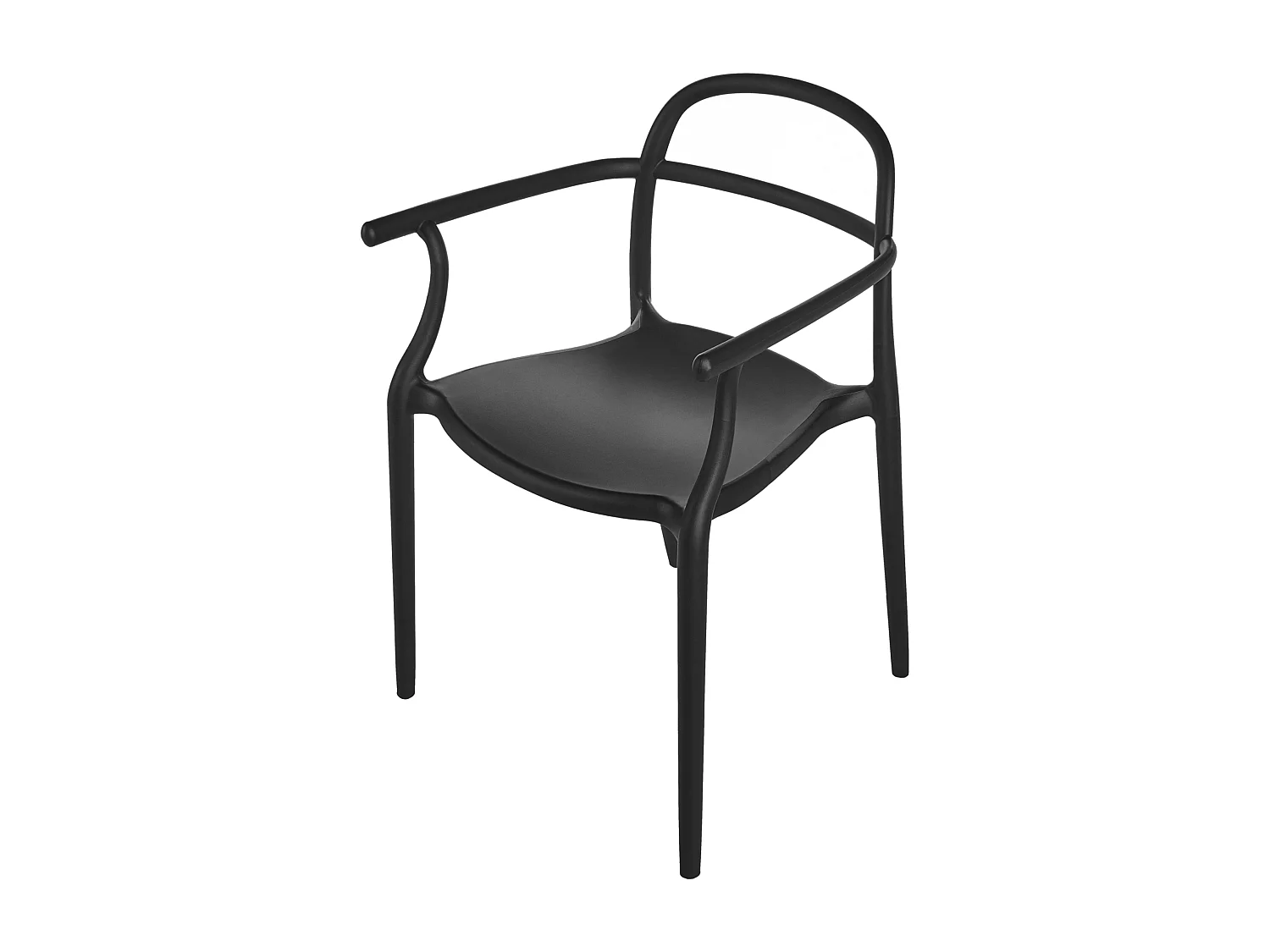 Lot de 2 chaises de jardin VIDOR Noir