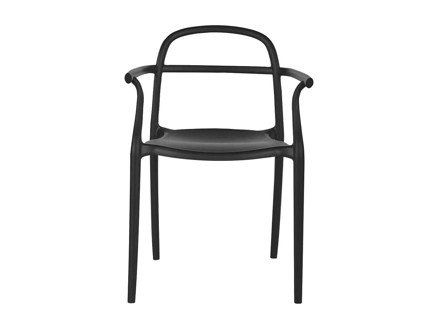 Lot de 2 chaises de jardin VIDOR Noir