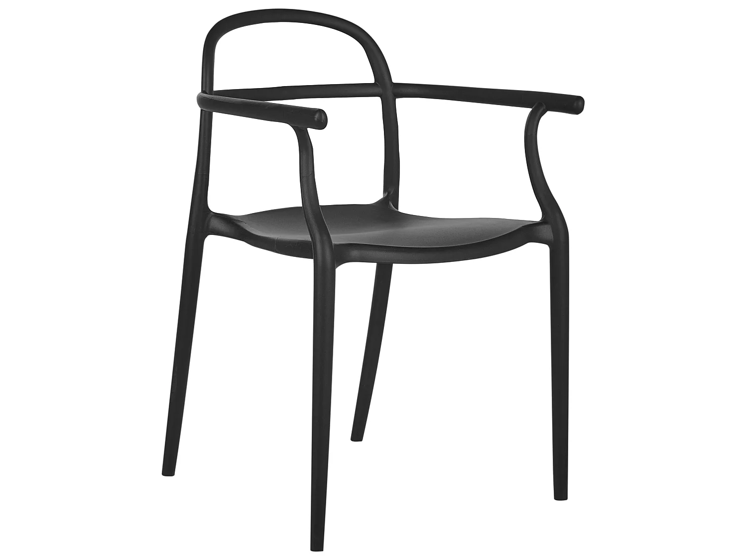 Set of 2 Garden Chairs VIDOR Black