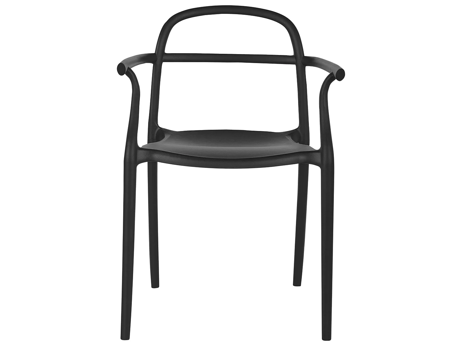 Set of 2 Garden Chairs VIDOR Black