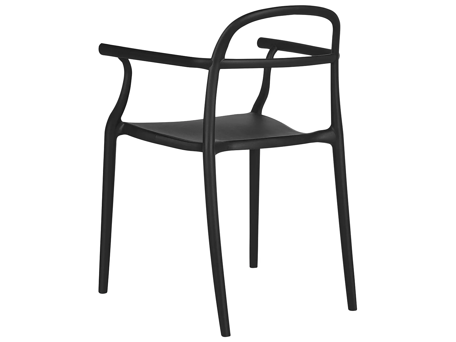 Set of 2 Garden Chairs VIDOR Black