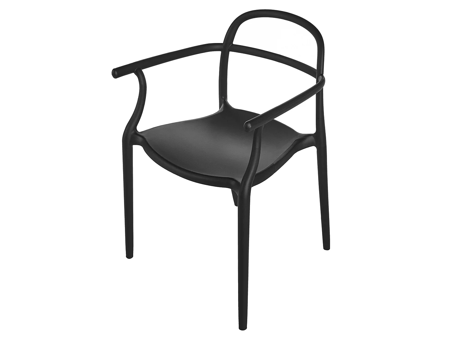 Set of 2 Garden Chairs VIDOR Black