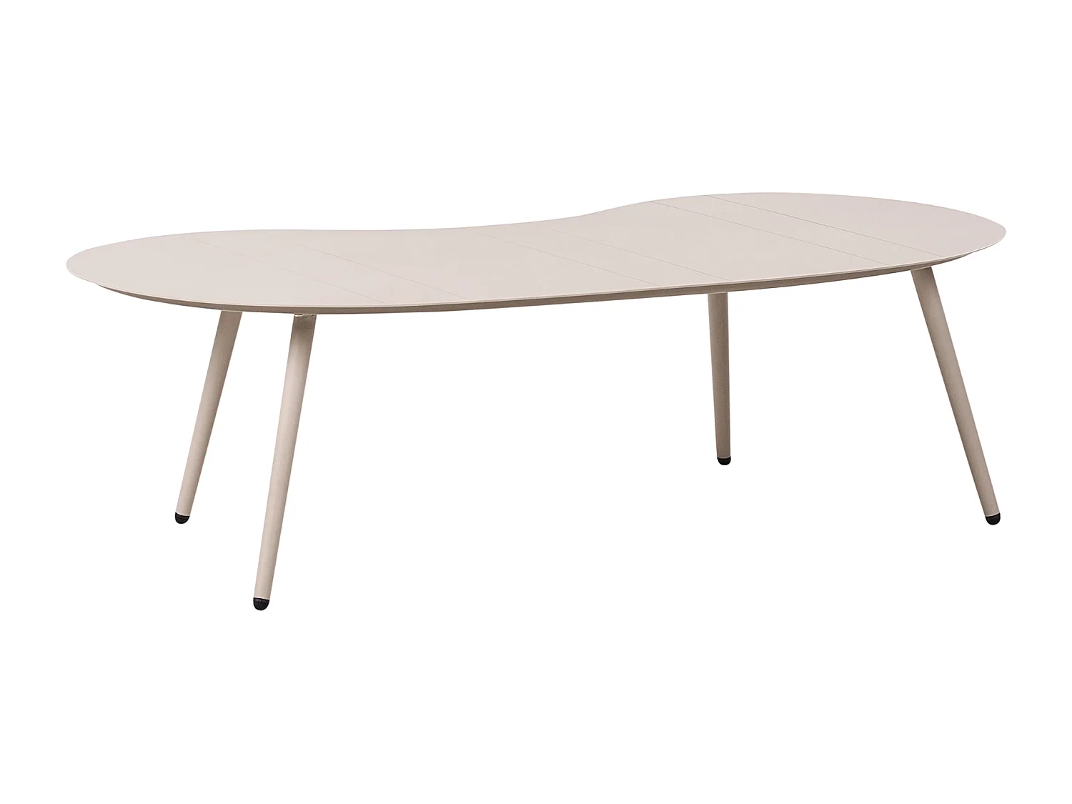 Table basse de jardin PARORI 65 cm 130 cm Métal Beige