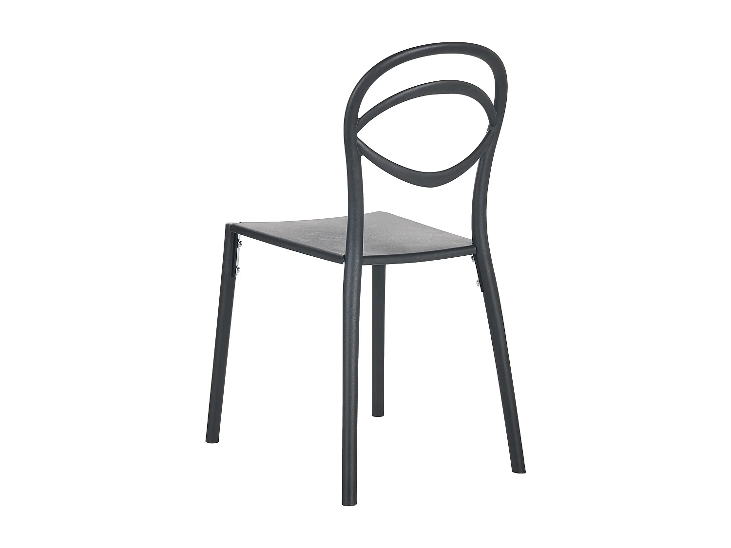 Lot de 4 chaises de jardin COVOLO Noir