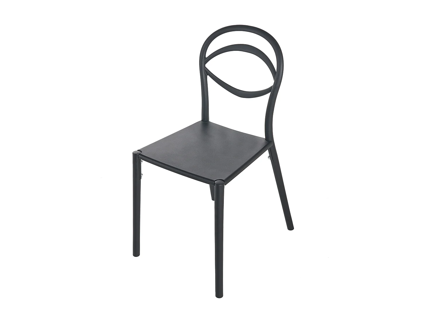 Lot de 4 chaises de jardin COVOLO Noir