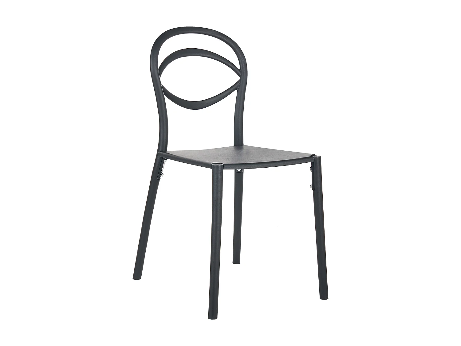 Lot de 4 chaises de jardin COVOLO Noir