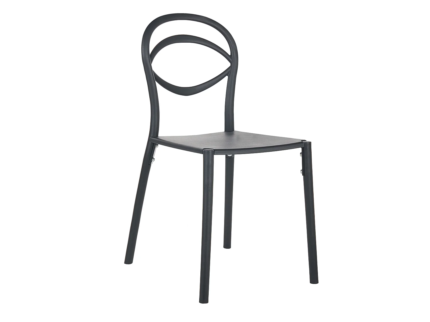 Lot de 4 chaises de jardin COVOLO Noir