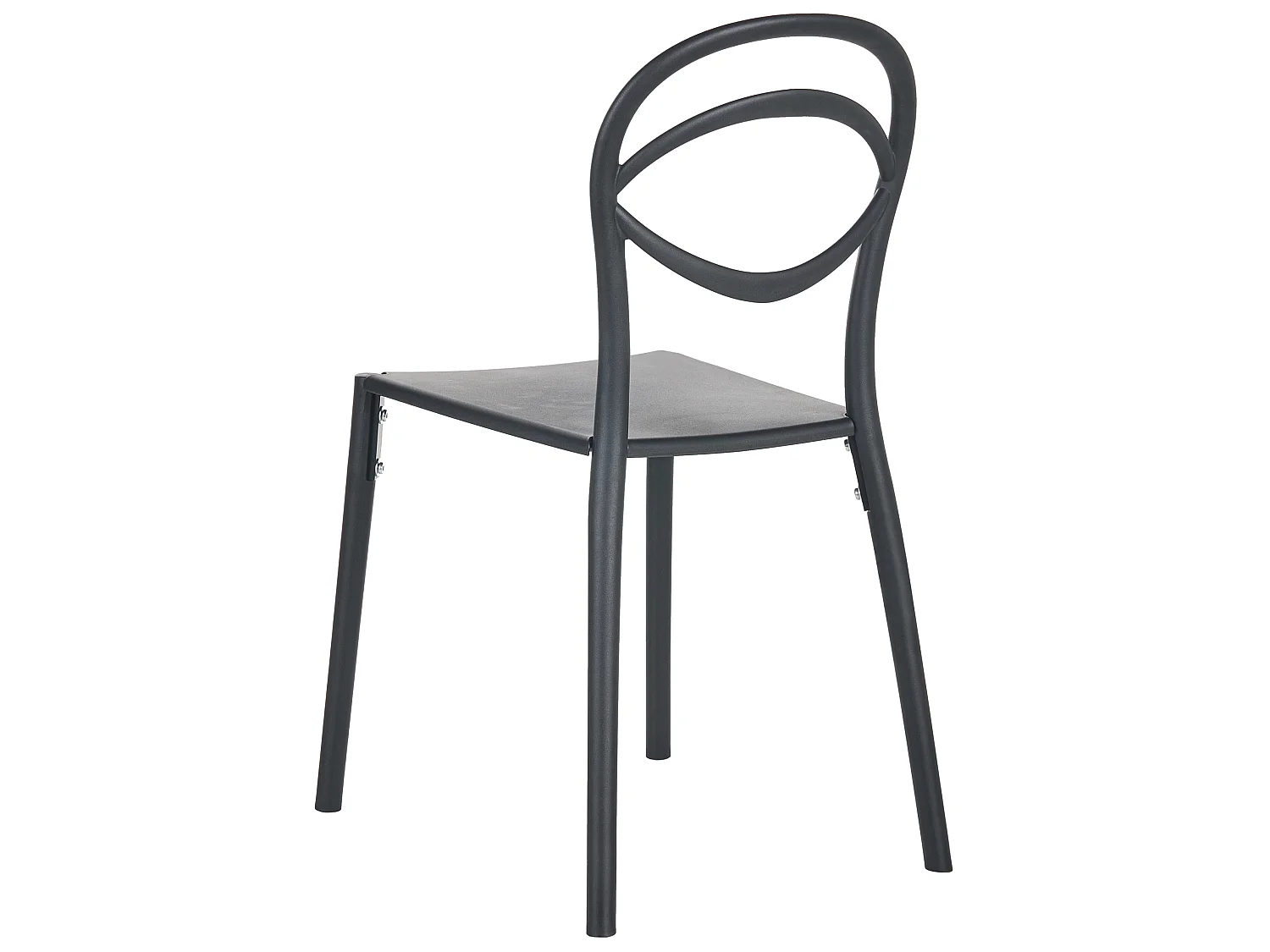 Lot de 4 chaises de jardin COVOLO Noir