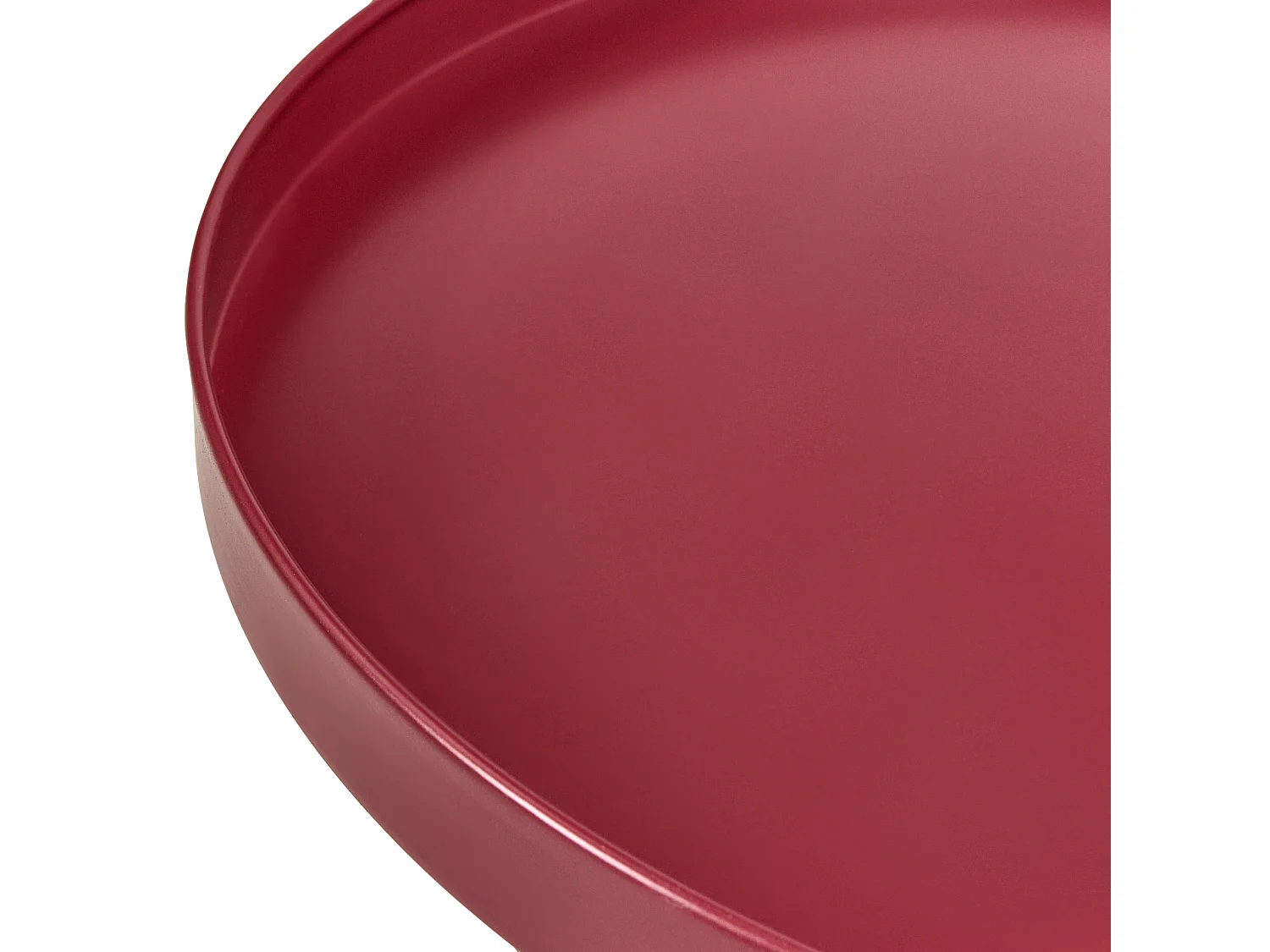 Table d'appoint pour le jardin CAVINIA 40 cm 40 cm Métal Rouge Bordeaux