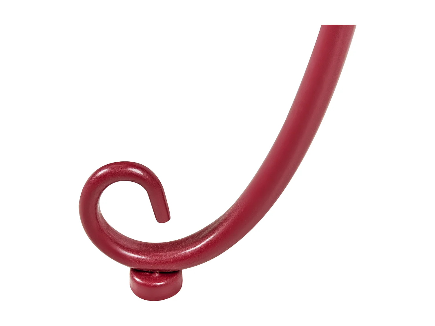 Table d'appoint pour le jardin CAVINIA 40 cm 40 cm Métal Rouge Bordeaux