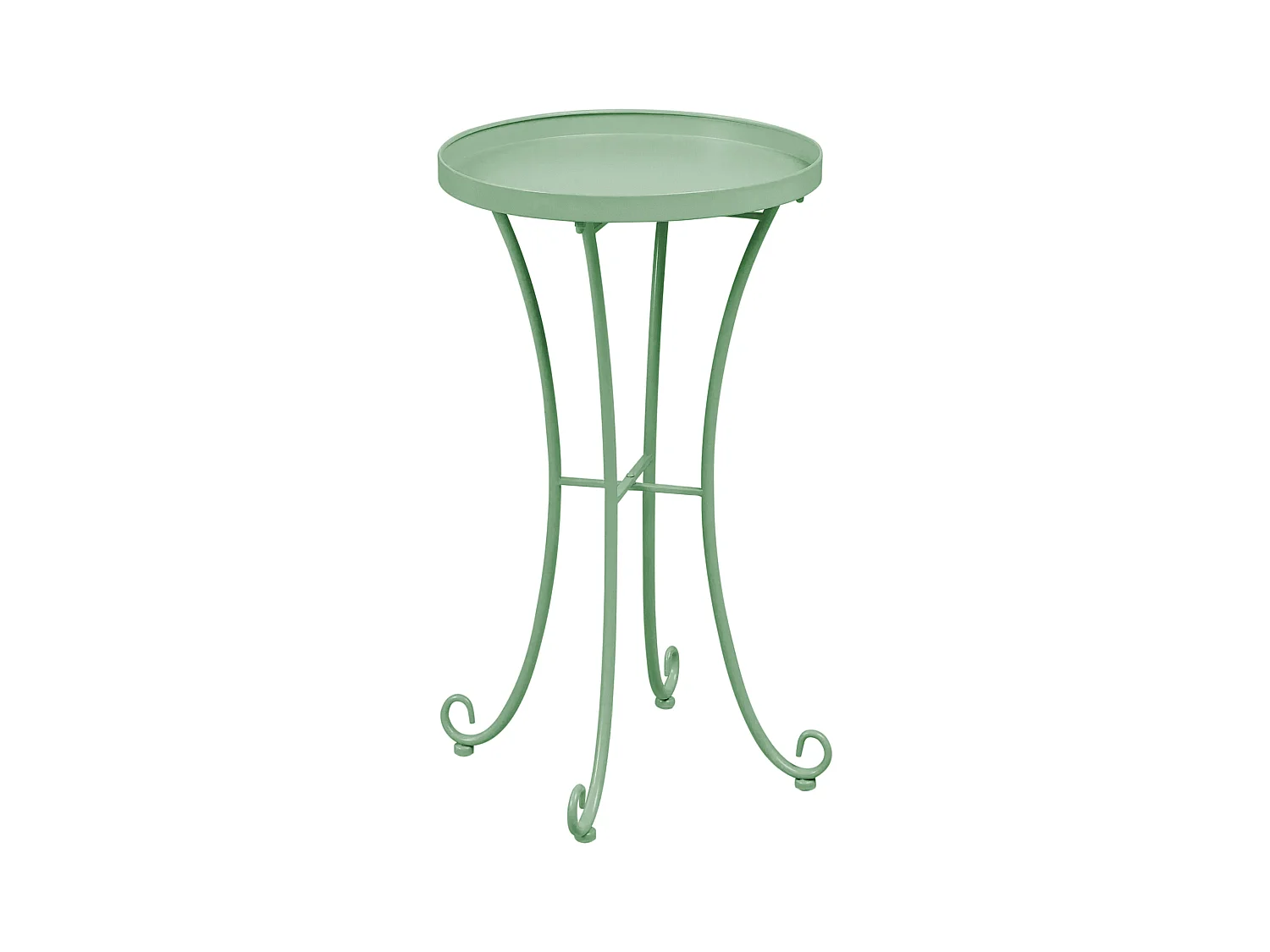 Table d'appoint pour le jardin CAVINIA 40 cm 40 cm Métal Vert