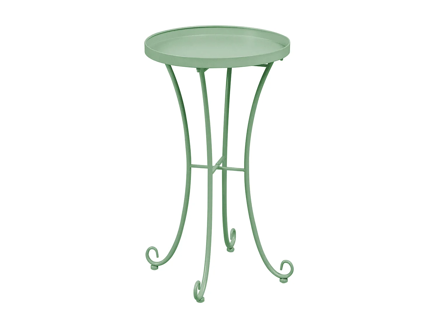 Table d'appoint pour le jardin CAVINIA 40 cm 40 cm Métal Vert