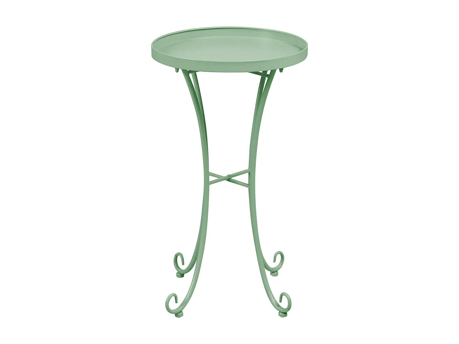 Table d'appoint pour le jardin CAVINIA 40 cm 40 cm Métal Vert