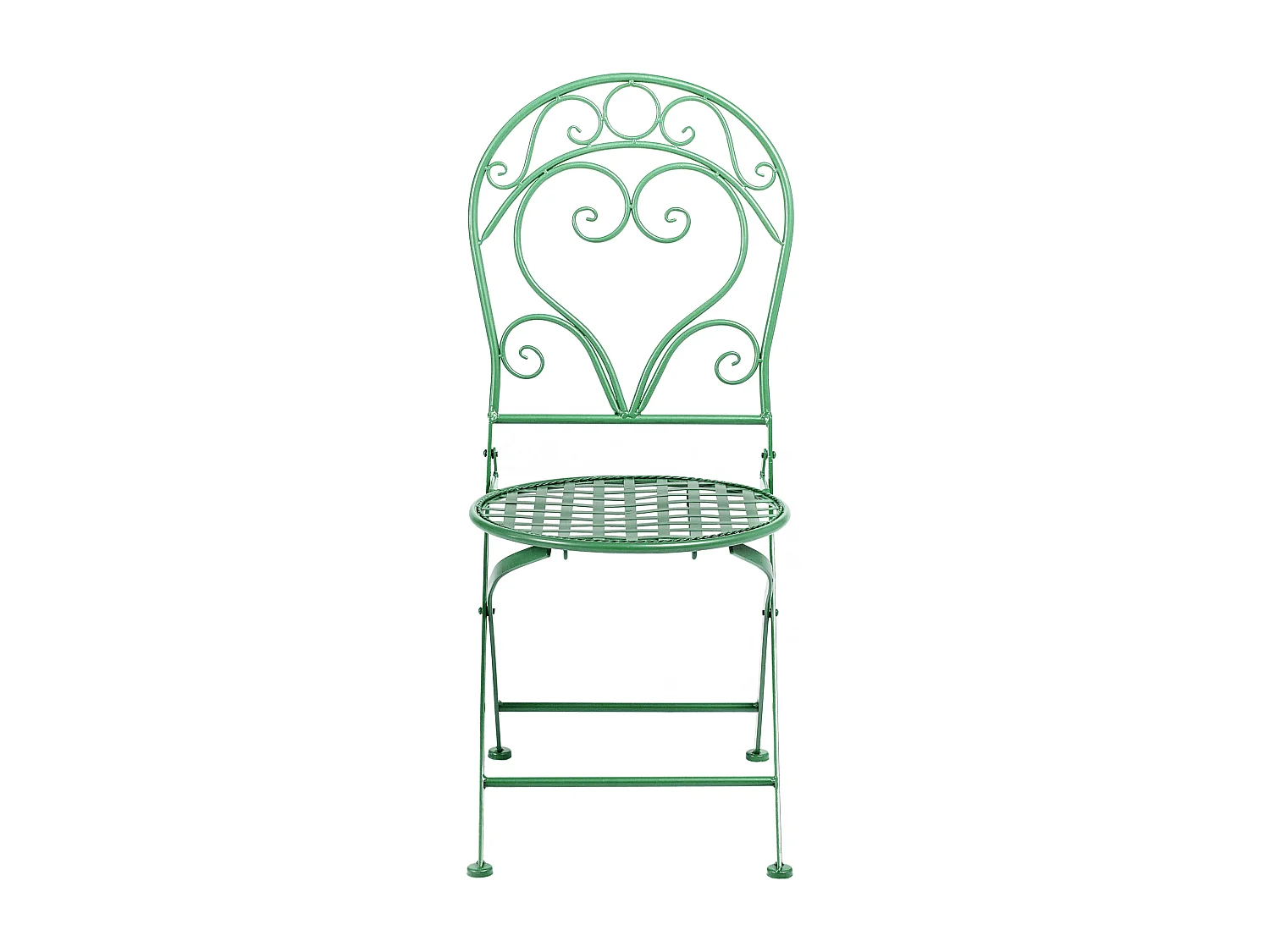 Lot de 2 chaises de jardin ALBINIA Métal Vert