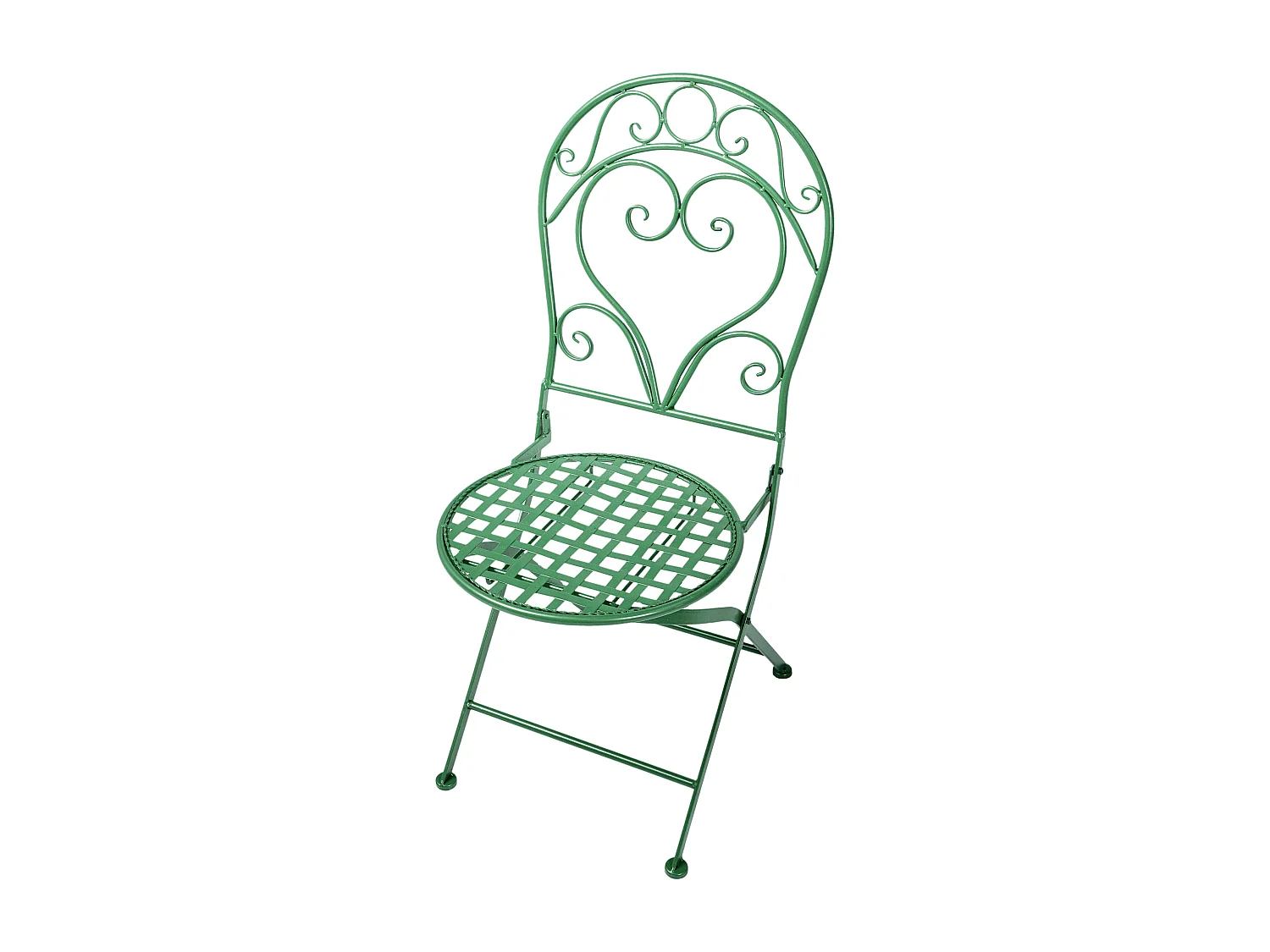 Lot de 2 chaises de jardin ALBINIA Métal Vert