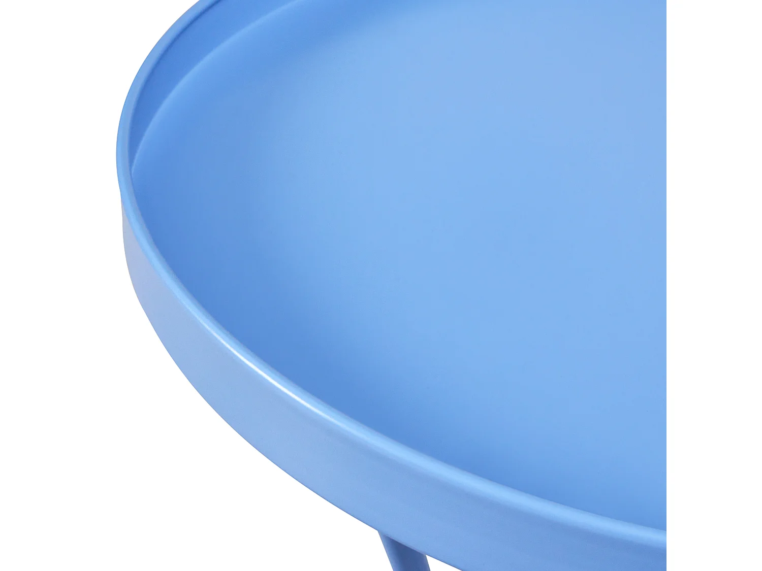 Table d'appoint pour le jardin CAVINIA 40 cm 40 cm Métal Bleu clair