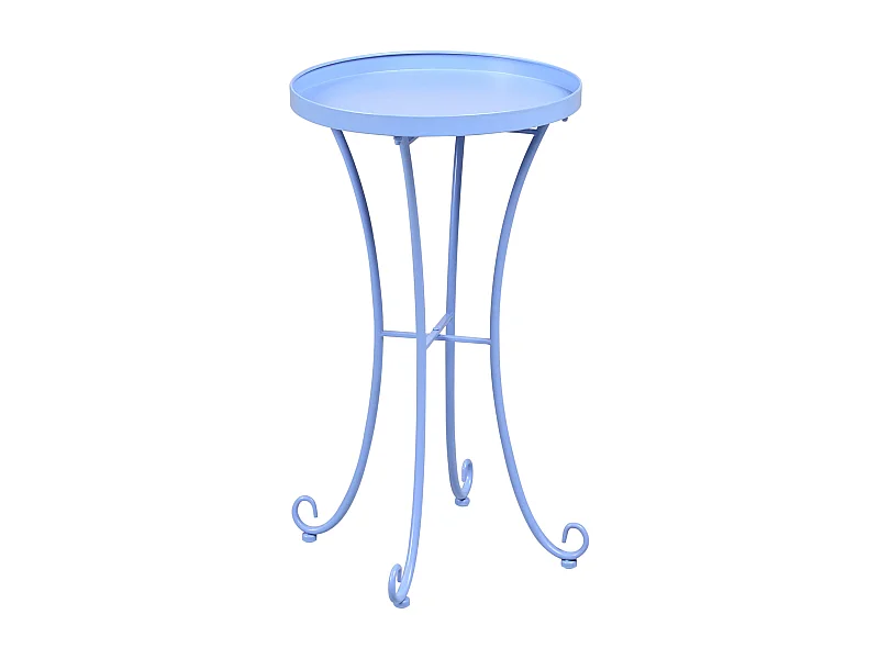 Table d\'appoint pour le jardin CAVINIA 40 cm 40 cm Métal Bleu clair