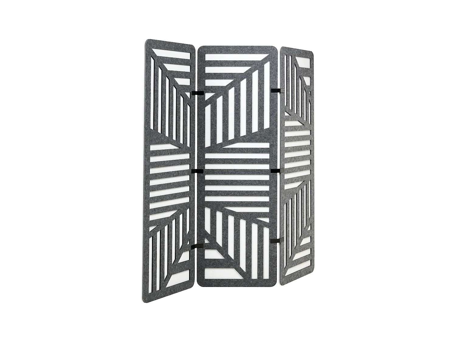 Séparateur de pièce à 3 panneaux FUTURA Gris foncé 180 cm 180 cm