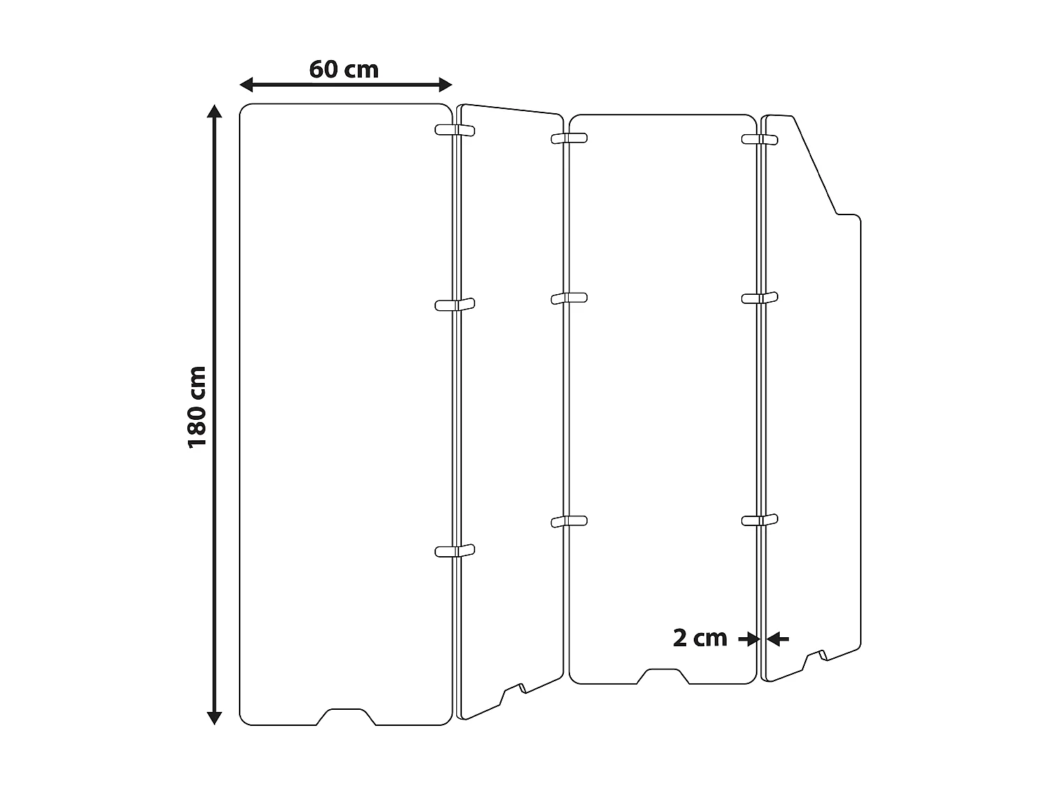 Séparateur de bureau STARRY Beige clair
