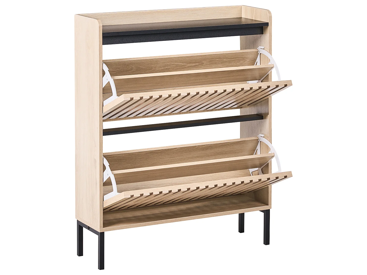Shoe Storage Cabinet GYMPIE Light Brown