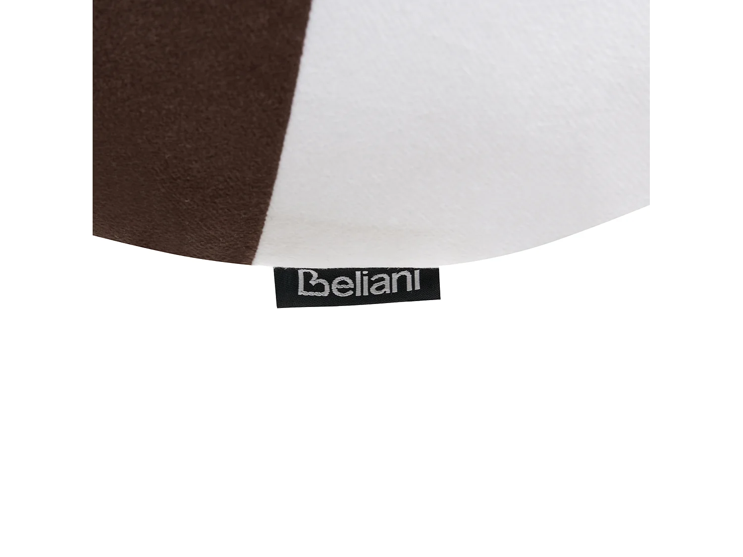 Lot de 2 coussins décoratifs WHIRL CANDY Tissu 60 x 60 cm Marron/blanc Motif de Noël