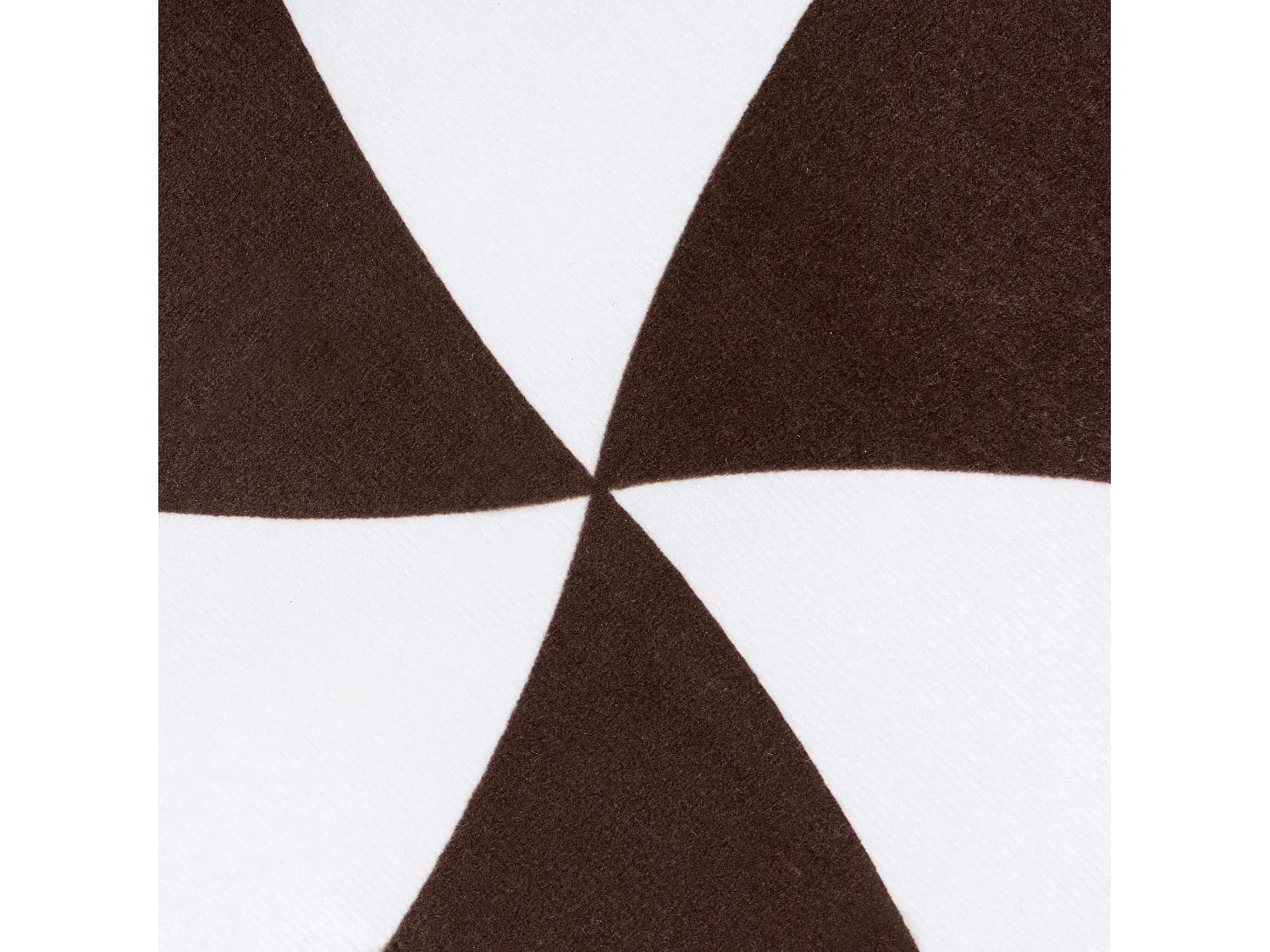 Lot de 2 coussins décoratifs WHIRL CANDY Tissu 60 x 60 cm Marron/blanc Motif de Noël