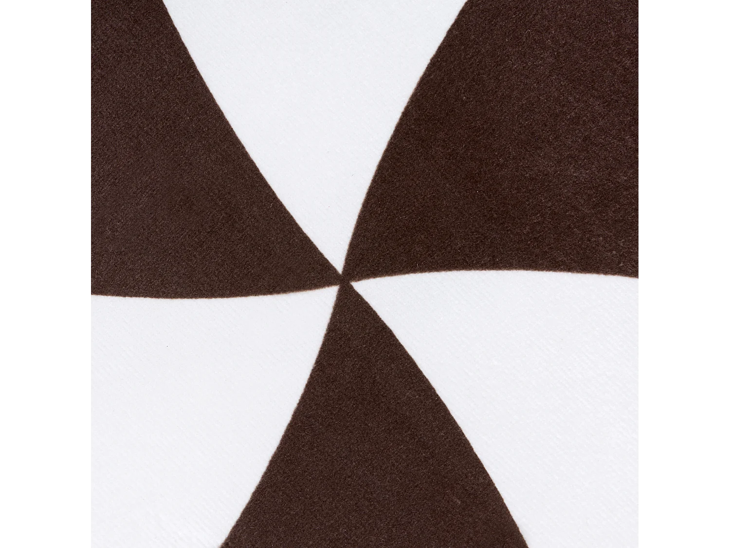 Lot de 2 coussins décoratifs WHIRL CANDY Tissu 60 x 60 cm Marron/blanc Motif de Noël