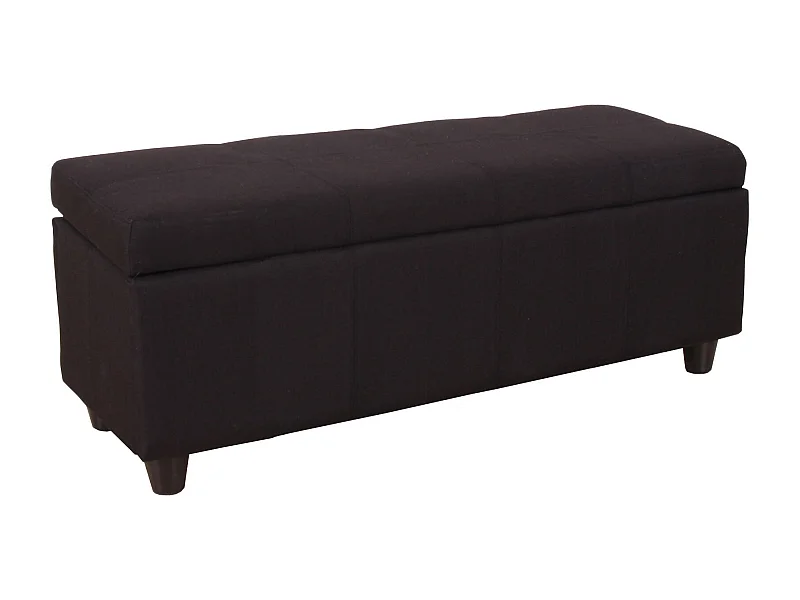 Banquette de rangement en tissu grise 47 x 41 x 117 cm 04_0006456
