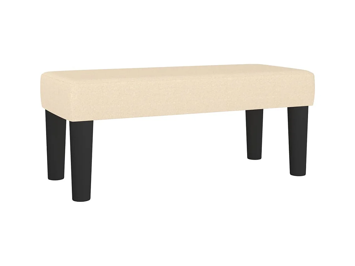 Banquette banc bout de effet bois crème 70 x 30 x 30 cm DEC024669