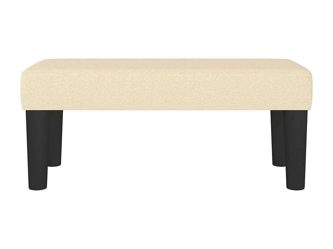 Banquette banc bout de effet bois crème 70 x 30 x 30 cm DEC024669